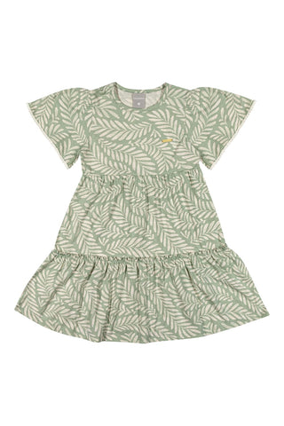 Vestido Verde Hojas nena