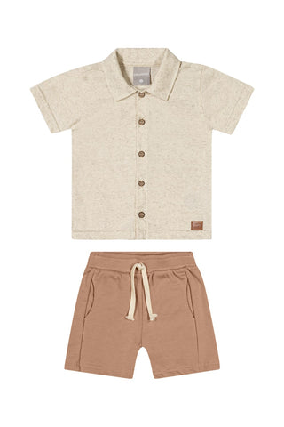 Conjunto Camisa Beige CLRT