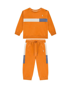 Conjunto OM Naranja Moleton Bebe