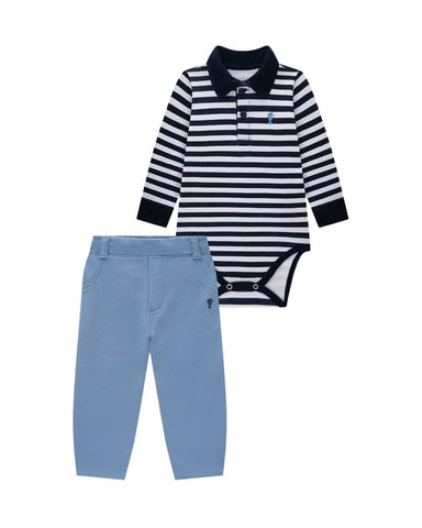 Conjunto OM Body Rayitas Azul