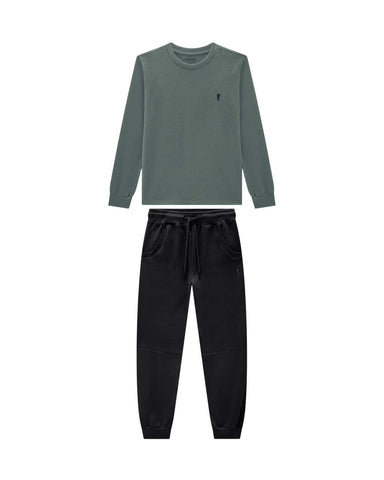 Conjunto OM Verde Musgo Negro