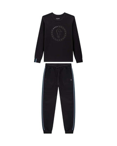 Conjunto OM Negro Franjas
