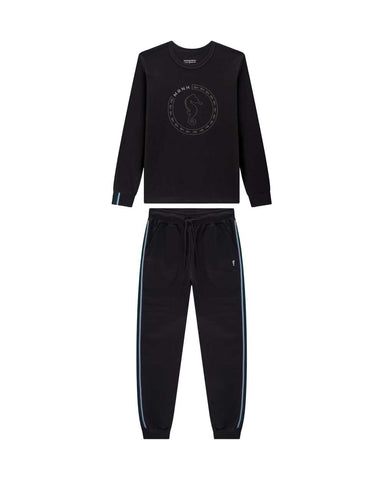 Conjunto OM Negro Franjas