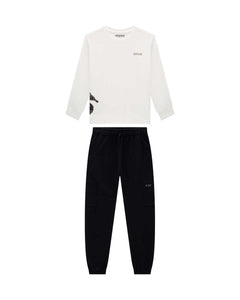 Conjunto OM Blanco Negro