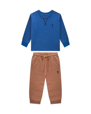 Conjunto OM Azul Beige