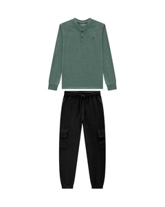 Conjunto OM Verde Negro