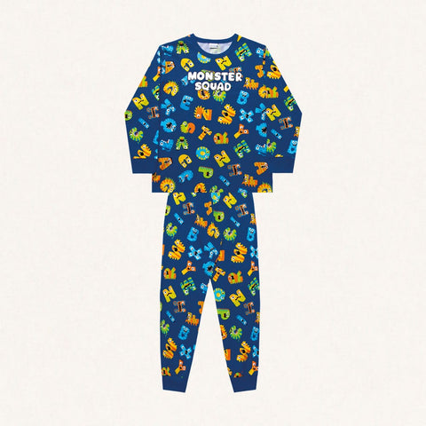 Pijama Algodón Monster Brilla en la Oscuridad