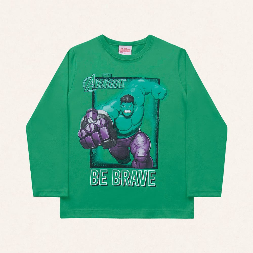 Remera Algodon Hulk Verde