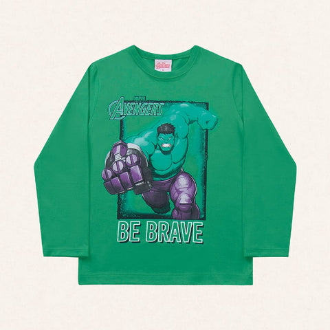Remera Algodon Hulk Verde