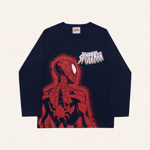 Remera Algodon Spiderman Azul