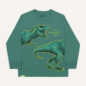 Remera Algodón Dino Verde