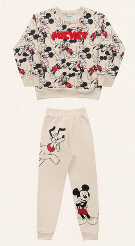 Conjunto Mickey Beige