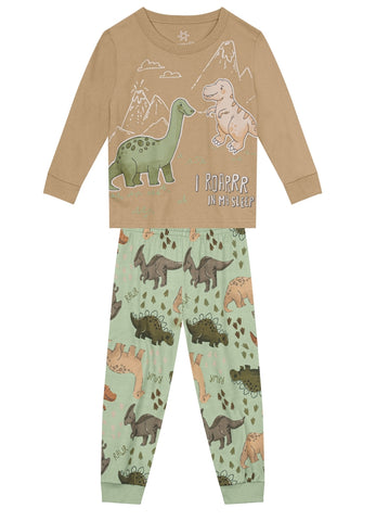 Pijama Beige Dino Volcán