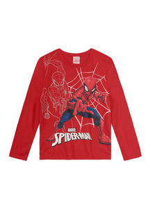 Remera Spiderman Roja Telaraña