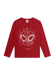 Remera Spiderman Rojo Plata