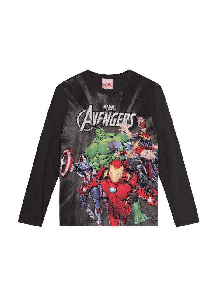 Remera Avengers Gris Oscuro