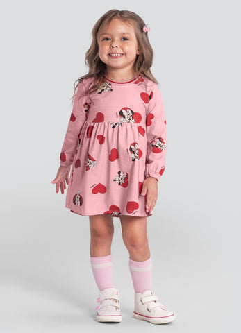 Vestido Minnie Rosa