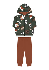 Conjunto Animalitos Verde Terra