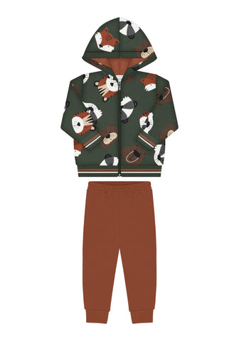 Conjunto Animalitos Verde Terra