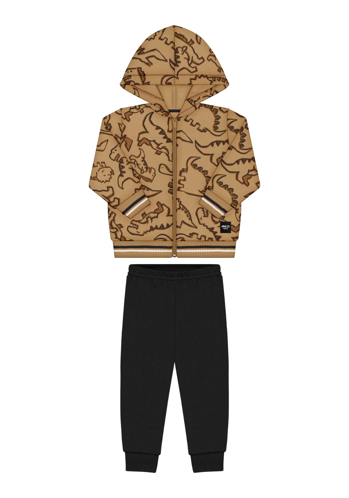 Conjunto Dino Beige Negro
