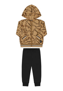 Conjunto Dino Beige Negro