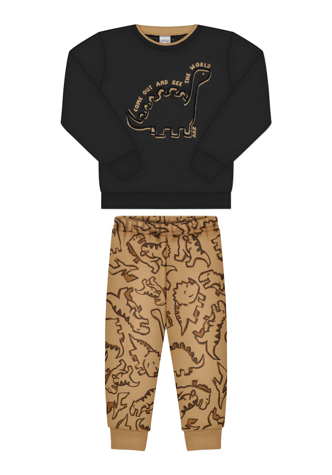 Conjunto Dino Negro Beige