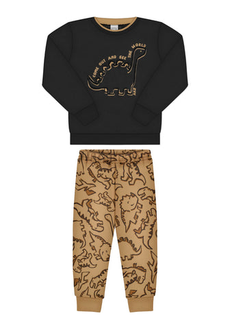 Conjunto Dino Negro Beige