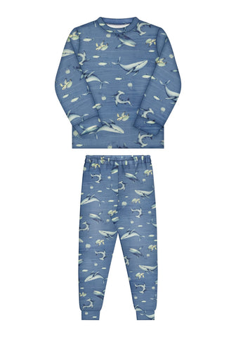Pijama Peces Marino Azul
