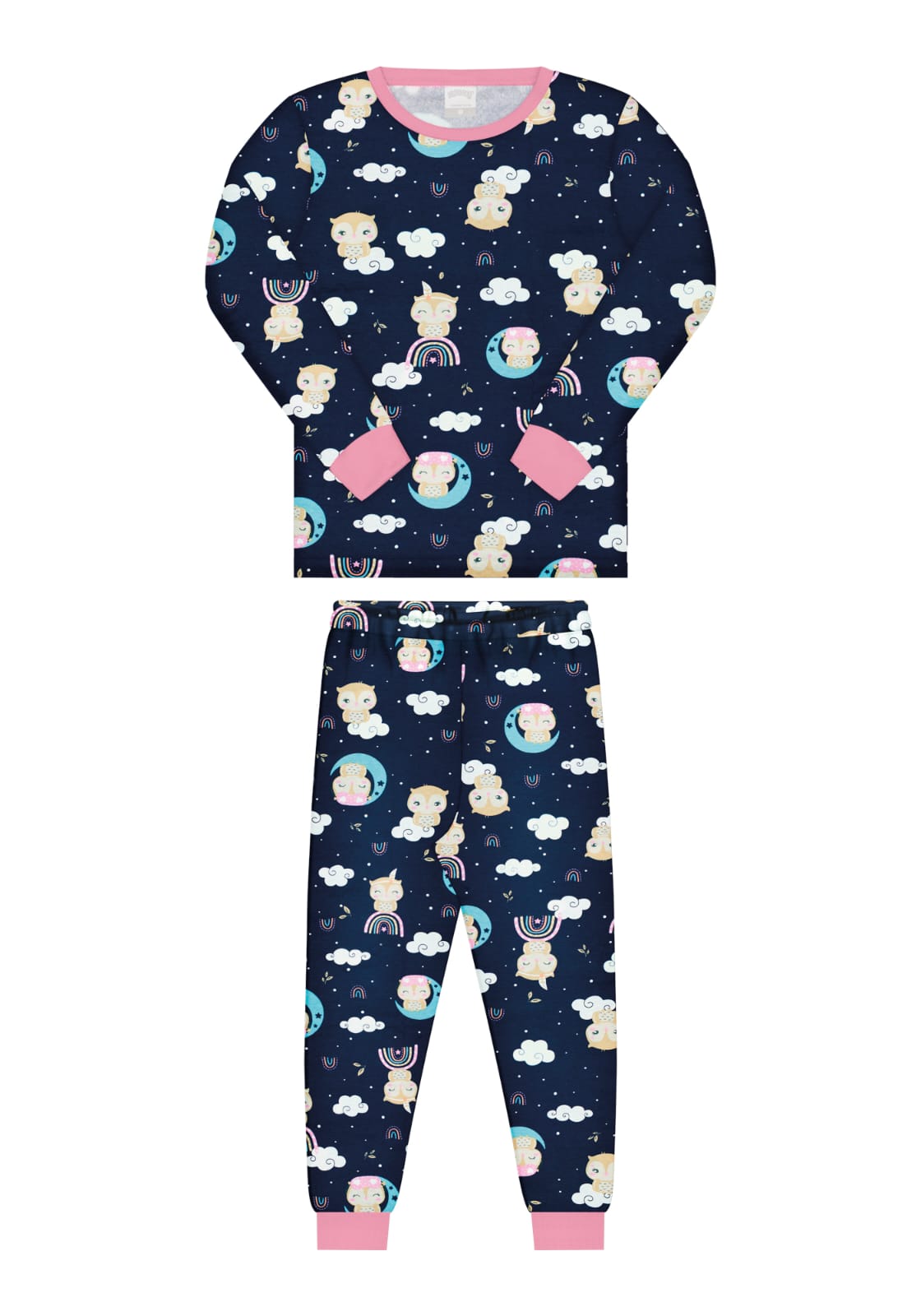 Pijama Azul Búho nena