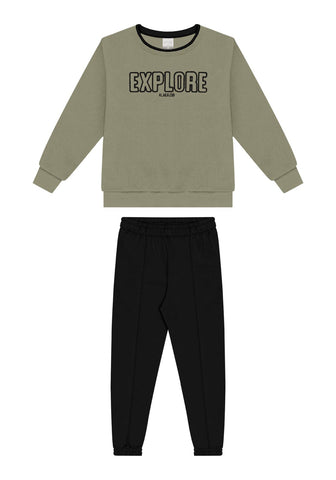 Conjunto Explore Verde Musgo