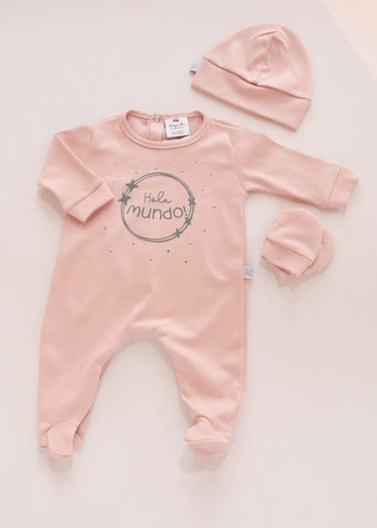 Set Hola Mundo Rosa Viejo