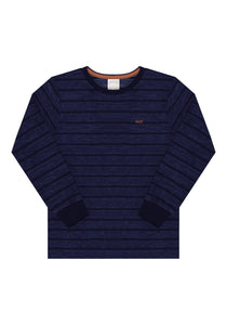 Remera Azul Rayas
