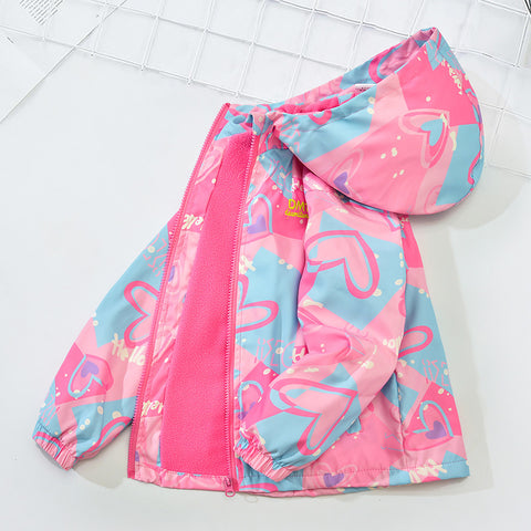 Campera Rompeviento Rosa