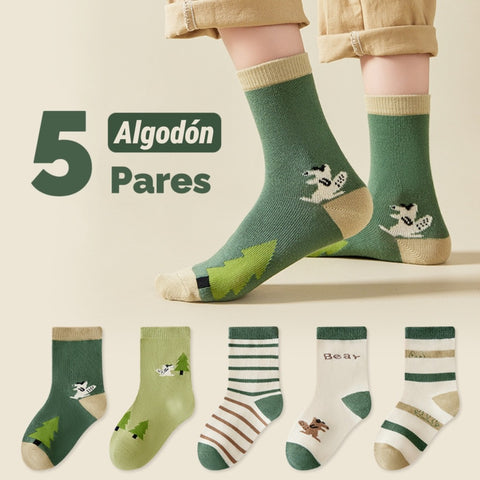Pack x5 Medias Verde