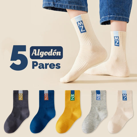 Pack x5 Medias Letras