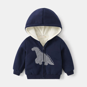 Campera Azul Dino Plush