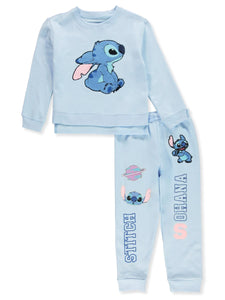 Conjunto Stitch Celeste