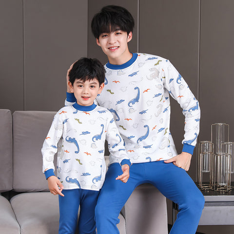 Pijama Algodón Dino Blanco