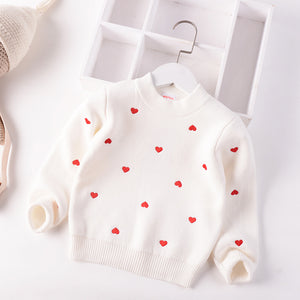 Sueter Hilo Blanco Corazones