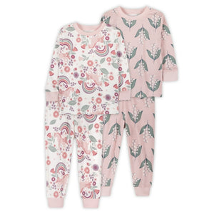 Pijama x4 Piezas Flores