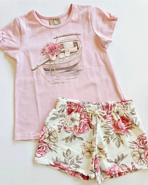 Conjunto Barco Rosa Milon