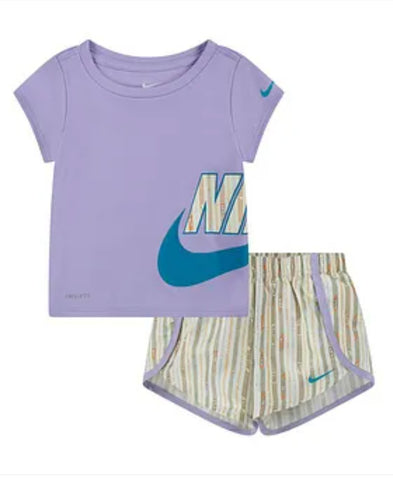 Conjunto Nike DriFit Lila nena