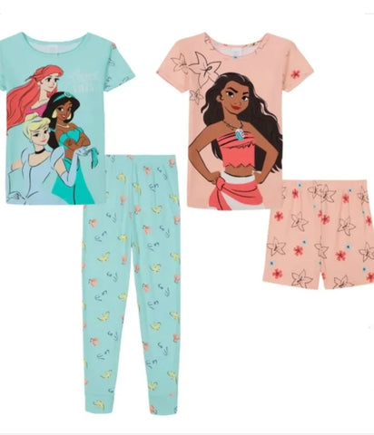 Set x4 Pijamas Princesas