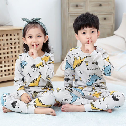 Pijama Dino Gris Claro