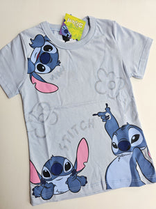 Remera Stitch Celeste