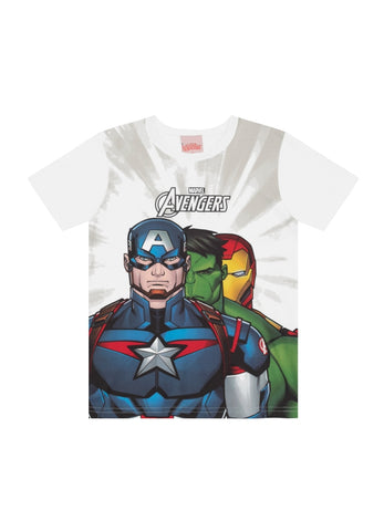 Remera Avengers Blanca