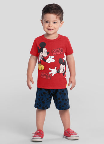 Conjunto Mickey Mouse Rojo Azul