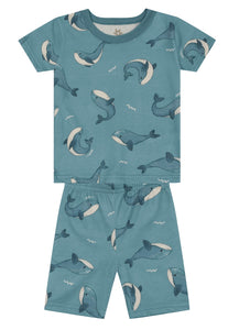 Pijama Ballena celeste