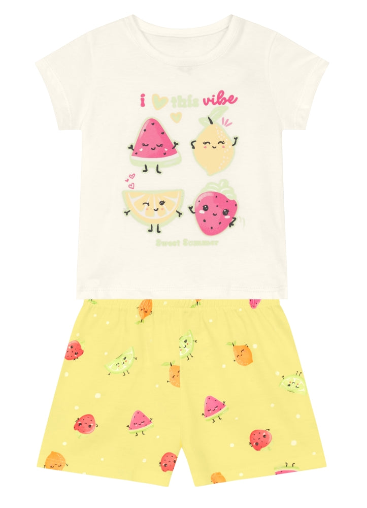 Pijama Frutas brilla en la oscuridad