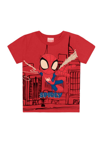 Remera Spidey brilla en la oscuridad
